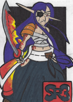 Hibiki the Ignition Samurai (Original; She Draws Aether)